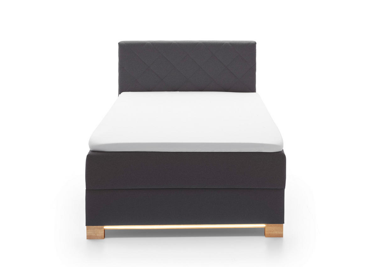 POSTEL BOXSPRING, 140/200 cm, antracitová - antracitová, Design, dřevo/kompozitní dřevo (140/200cm) - Xora