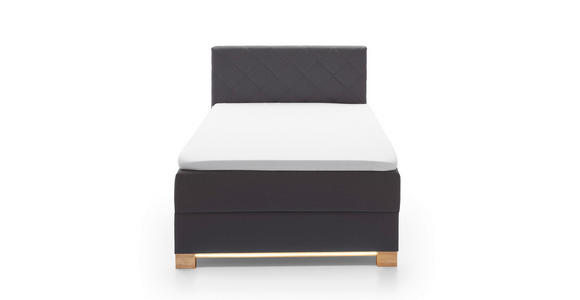 BOXSPRINGBETT 140/200 cm  in Anthrazit  - Anthrazit, Design, Holz/Holzwerkstoff (140/200cm) - Xora