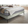 BOXSPRINGBETT 180/200 cm  in Hellgrau  - Hellgrau/Schwarz, Design, Textil/Metall (180/200cm) - Johann Jakob
