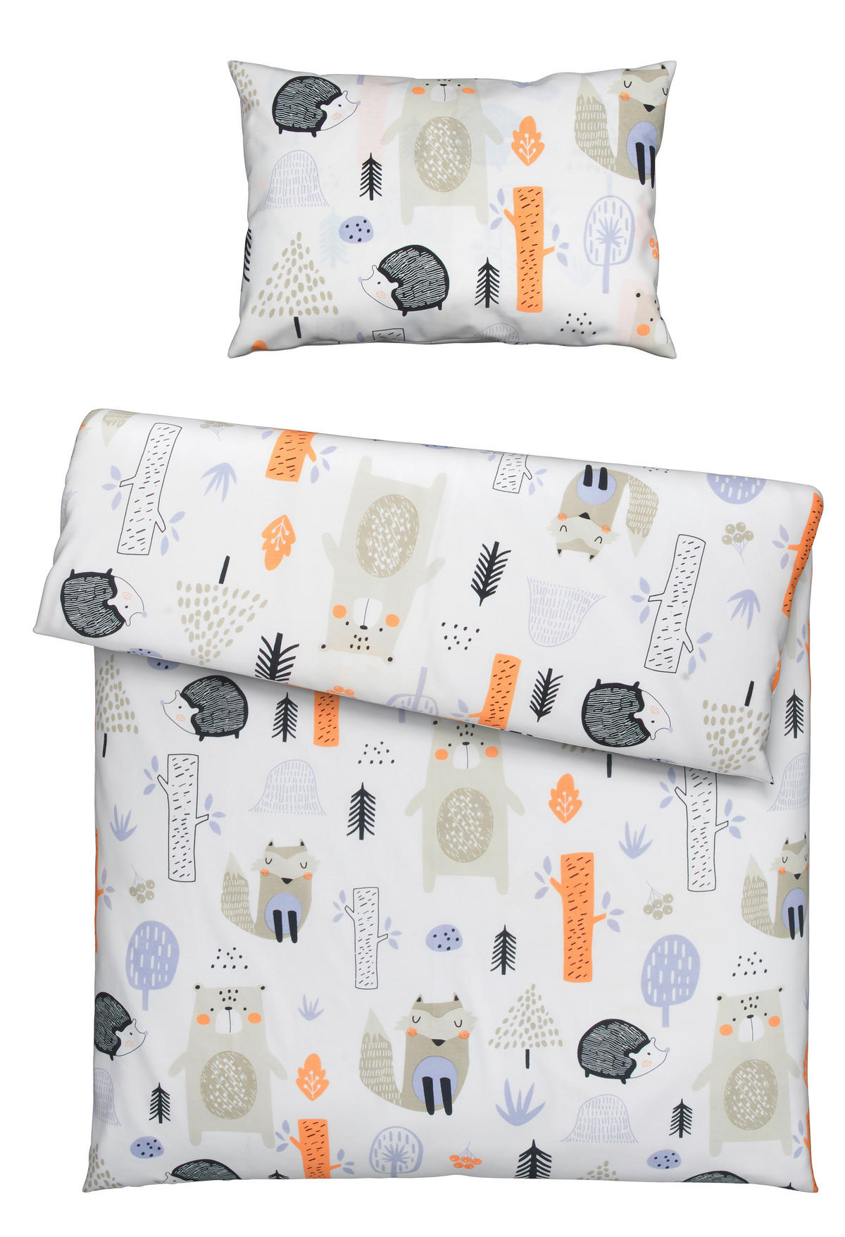 BABYBETTWÄSCHESET Perkal 100/135 cm  - Multicolor, Basics, Textil (100/135cm) - Patinio