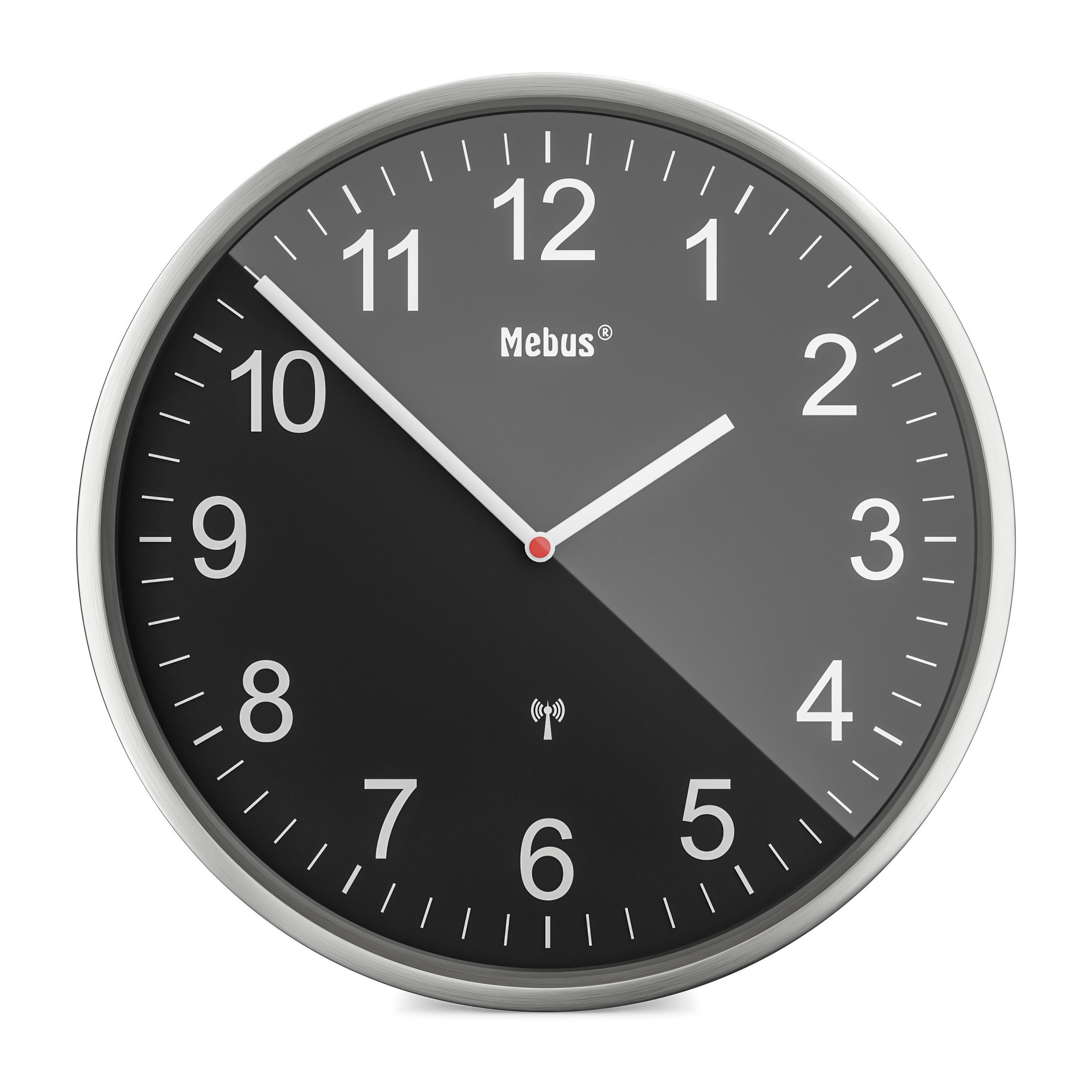 FUNKUHR  Schwarz 45 cm  - Schwarz, Basics, Metall (45cm)
