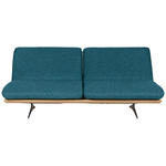SCHLAFSOFA in Webstoff Petrol  - Beige/Petrol, Design, Holz/Textil (204/92/90cm) - Dieter Knoll
