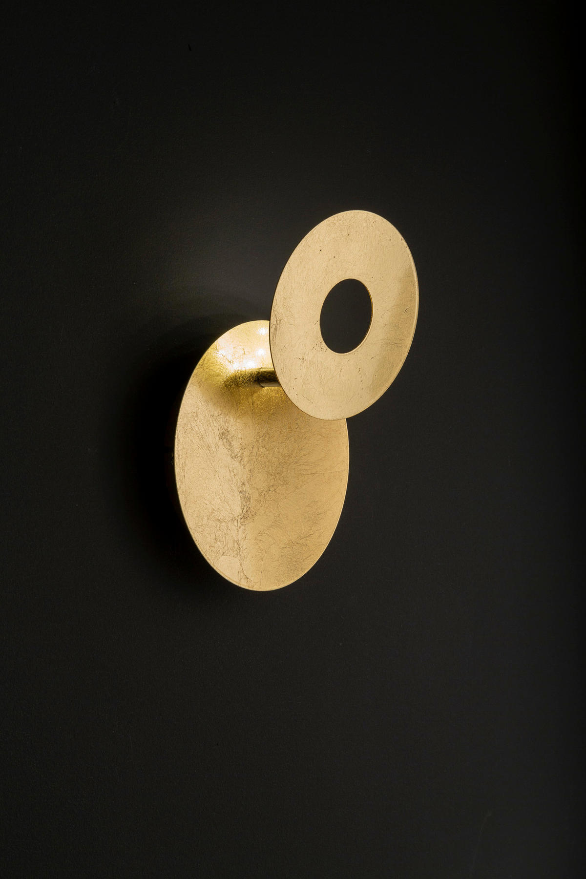 APLICĂ DE PERETE CU LED - auriu, Design, plastic/metal (18/6,5cm) - Wofi