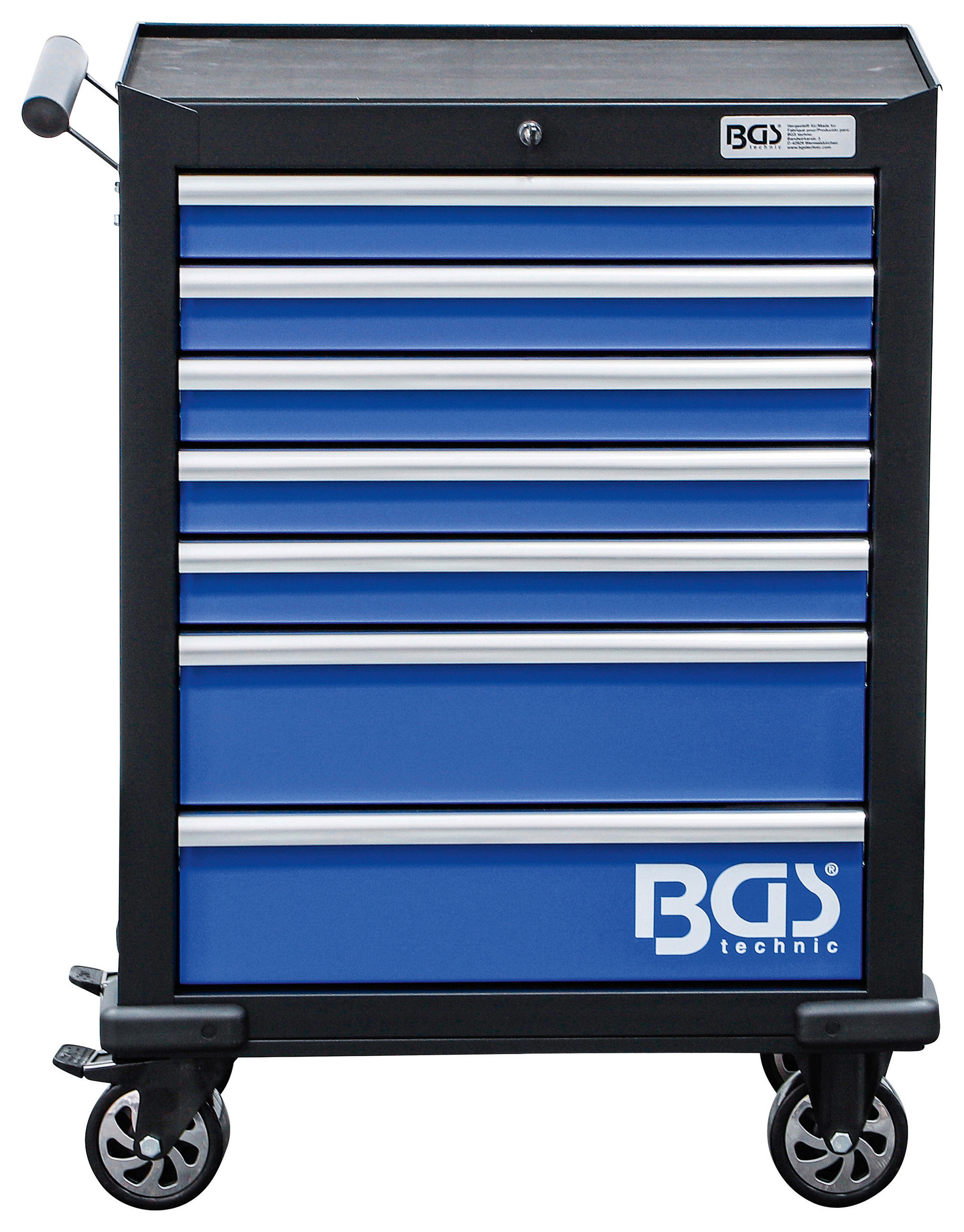 Werkstattwagen Leer Blau/schwarz B: 69,9 Cm