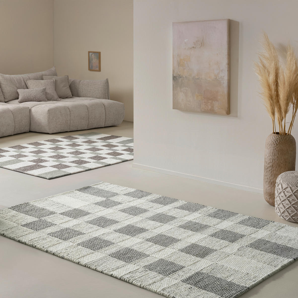 HANDWEBTEPPICH 130/190 cm Beige  - Beige, Natur, Textil (130/190cm) - Linea Natura