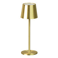 AKKU-TISCHLEUCHTE Roxi 9/27,5 cm  - Messingfarben, KONVENTIONELL, Metall (9/27,5cm)