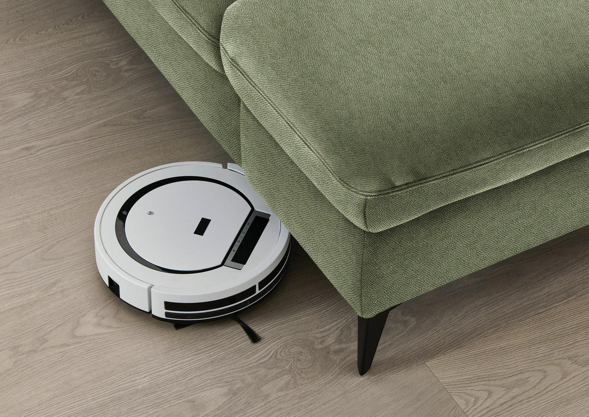 ECKSOFA  in Chenille Olivgrün  198/288 cm  - Schwarz/Olivgrün, Design, Textil/Metall (198/288cm) - Beldomo Style