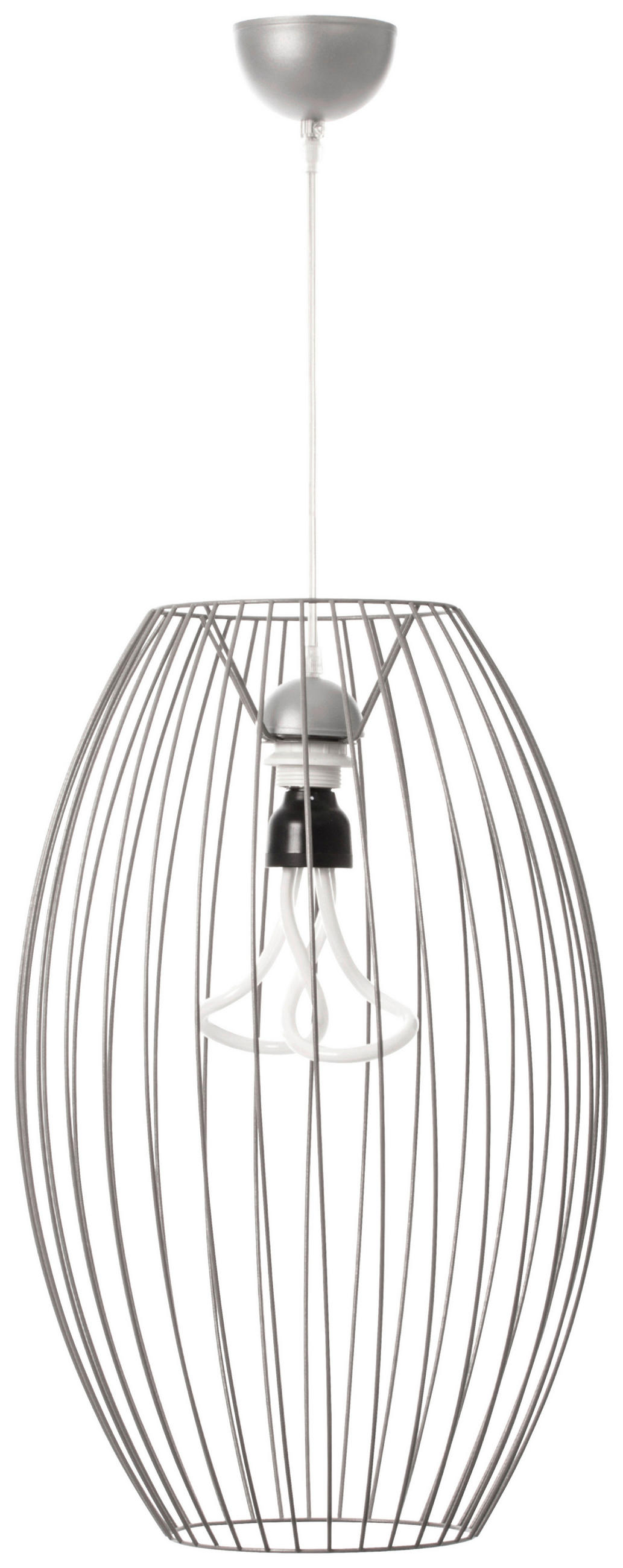 HÄNGELEUCHTE 34/34/55 cm  - Silberfarben, Basics, Metall (34/34/55cm) - Kayoom