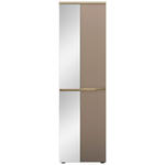 GARDEROBENSCHRANK  in 55/192/38 cm  - Taupe/Eichefarben, Design, Glas/Holzwerkstoff (55/192/38cm) - Voleo