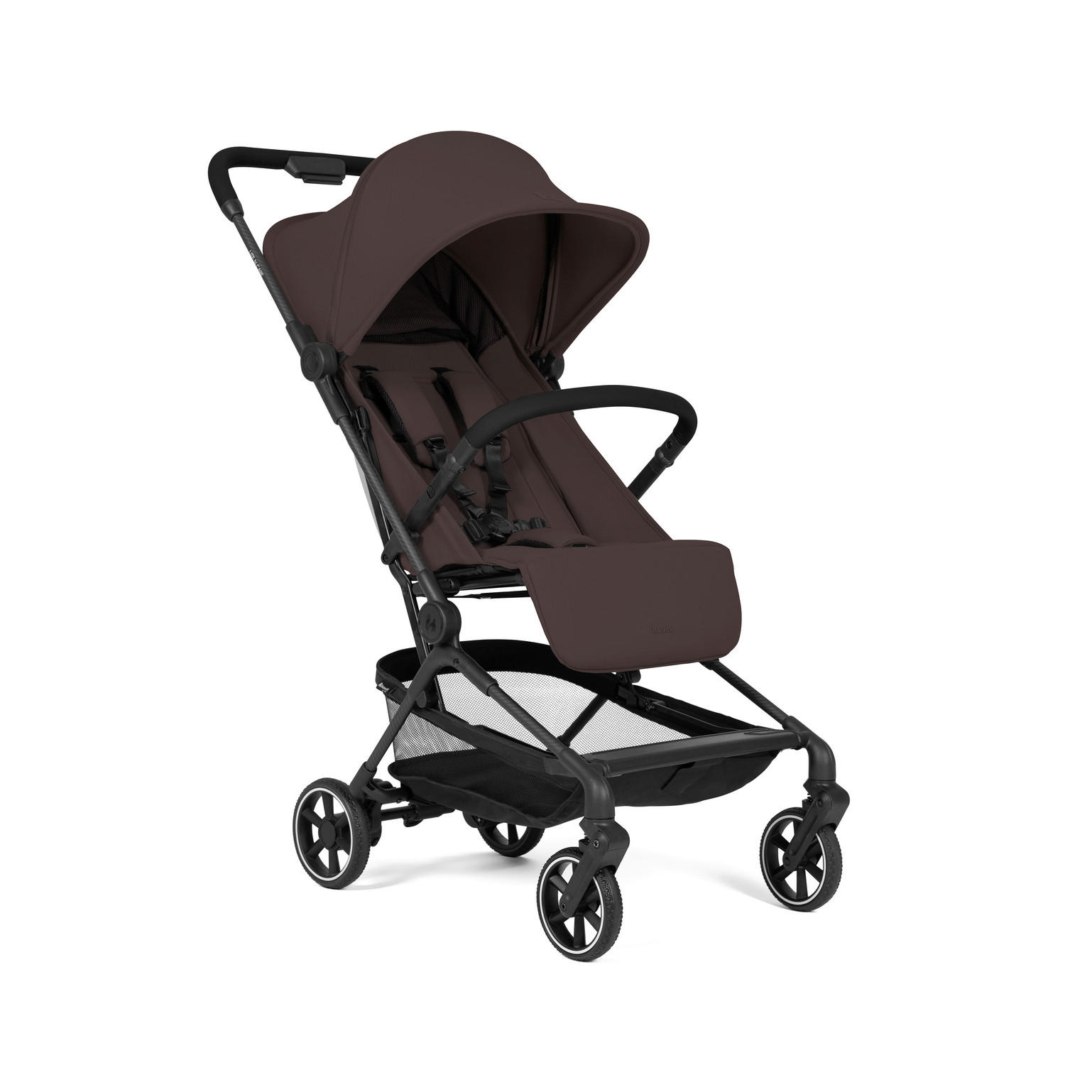 BUGGY Lite N Care  - Schwarz/Braun, Basics, Textil/Metall (89/43,5/100cm) - Hauck