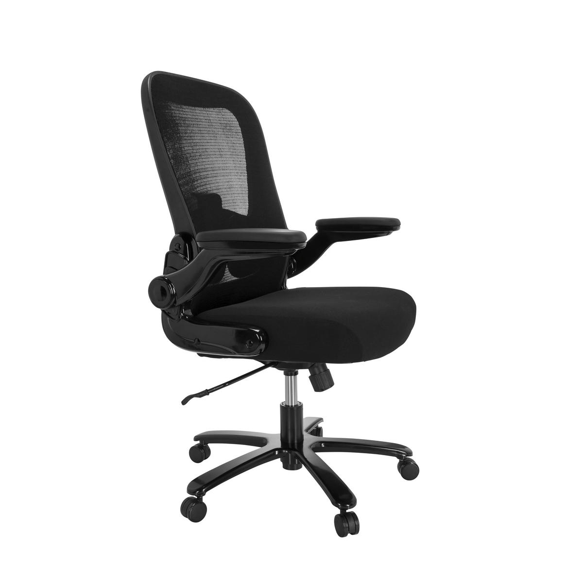 SNURRSTOL  i nätklädsel, flatväv svart  - svart, Basics, metall/textil (75/122/63cm) - MID.YOU