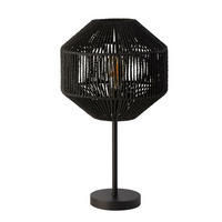 NAMIZNA SVETILKA  Wicker   31/31/55 cm          - črna, Basics, kovina/umetna masa (31/31/55cm)