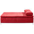 SCHLAFSOFA Bordeaux - Chromfarben/Bordeaux, Design, Textil/Metall (200/93/93cm) - Novel