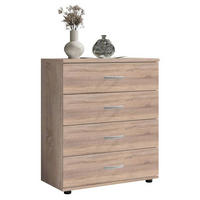 KOMODA   60/70/30 cm   hrast Sonoma  - srebrne boje/hrast Sonoma, Design, drvni materijal/plastika (60/70/30cm) - Boxxx