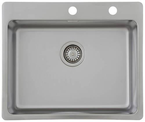 SPÜLE 1720CHICAGO60X50  - Edelstahlfarben, Trend, Metall (60/22,8/50cm) - Respekta