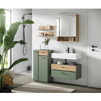 BADRUM 126 cm  - grön/svart, Trend, trämaterial/glas (126cm) - MID.YOU