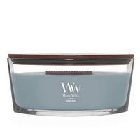 ILLATGYERTYA - türkiz/átlátszó, Basics, üveg/paraffin (19/9/12cm) - WoodWick