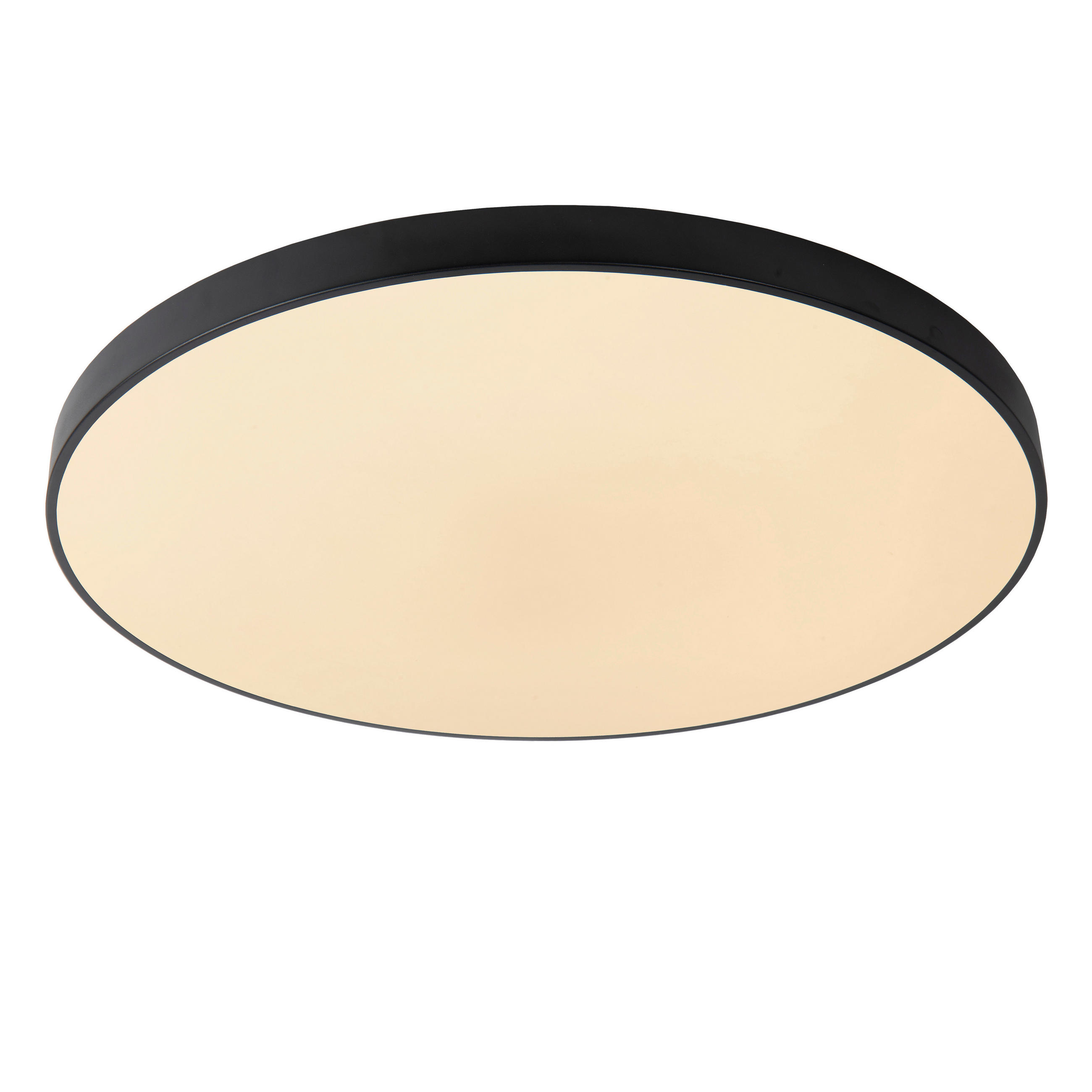 LED-DECKENLEUCHTE UNAR 80/80/5 cm   - Schwarz, KONVENTIONELL, Kunststoff/Metall (80/80/5cm) - Lucide