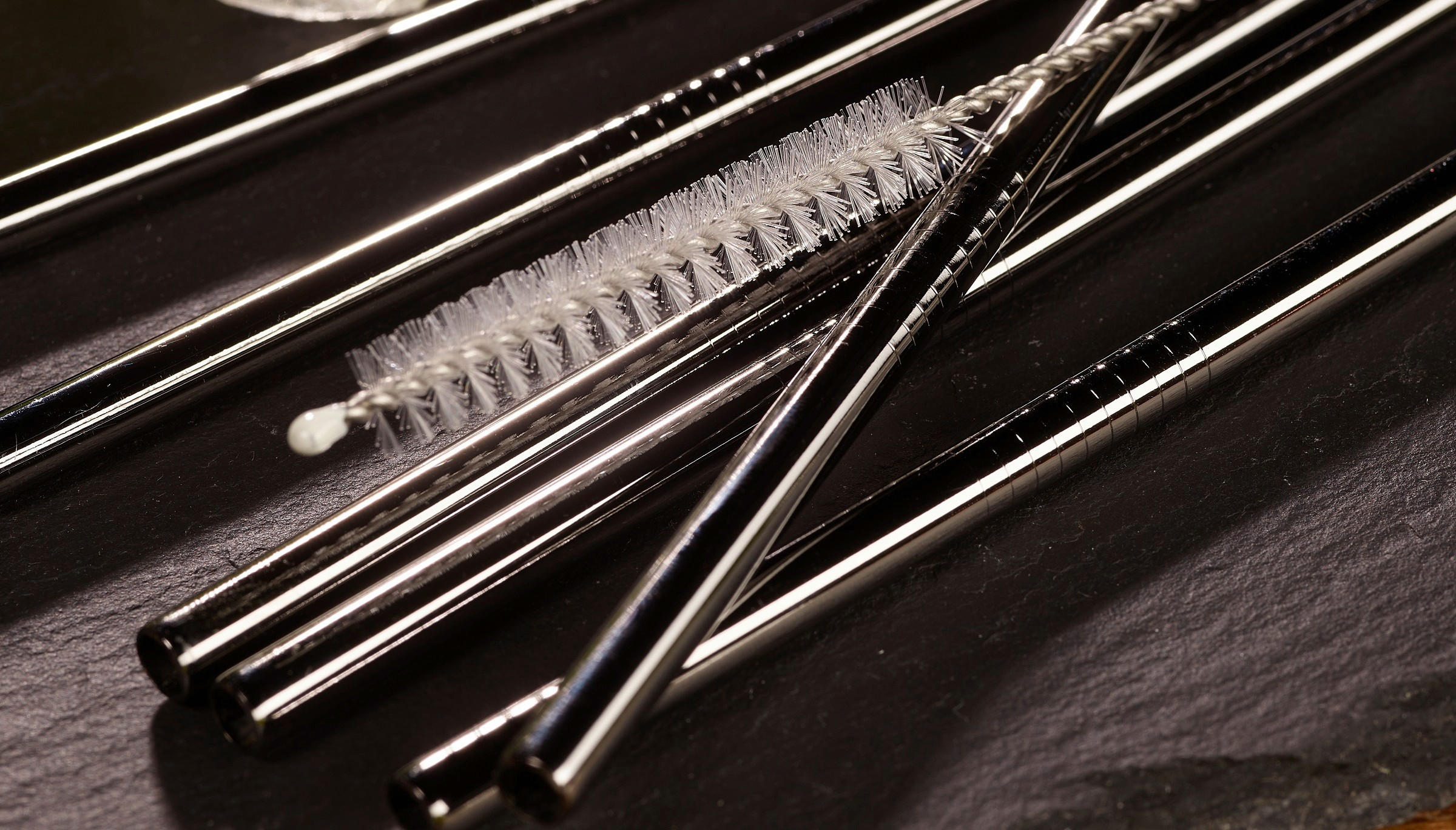 SUGRÖRSSET - svart högglans, Basics, metall (12cm) - Echtwerk