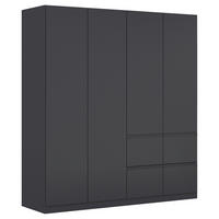 KLEIDERSCHRANK in Grau  - Grau, Trend, Holzwerkstoff/Kunststoff (181/197/54cm) - Xora