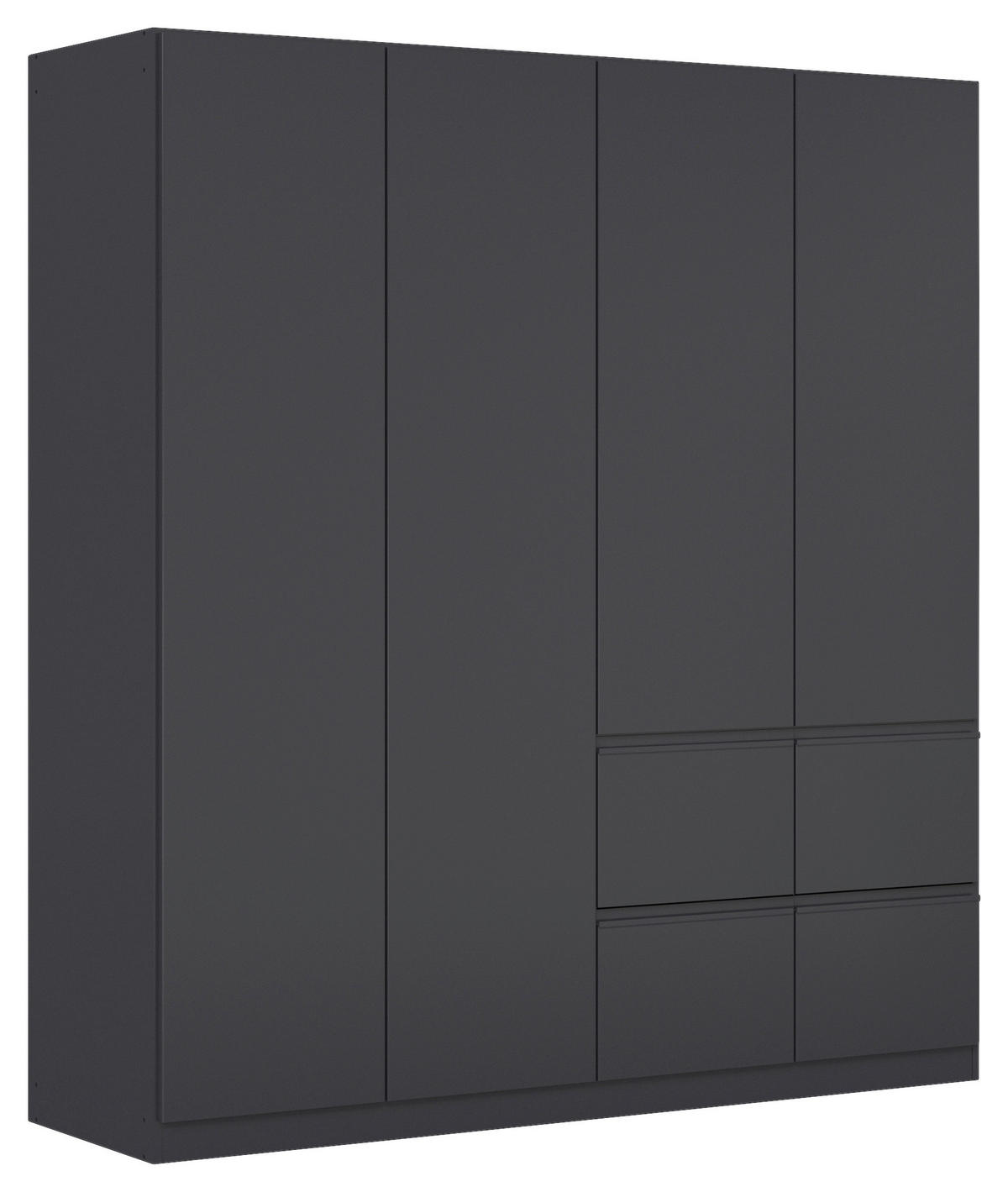 KLEIDERSCHRANK in Grau  - Grau, Trend, Holzwerkstoff/Kunststoff (181/197/54cm) - Xora