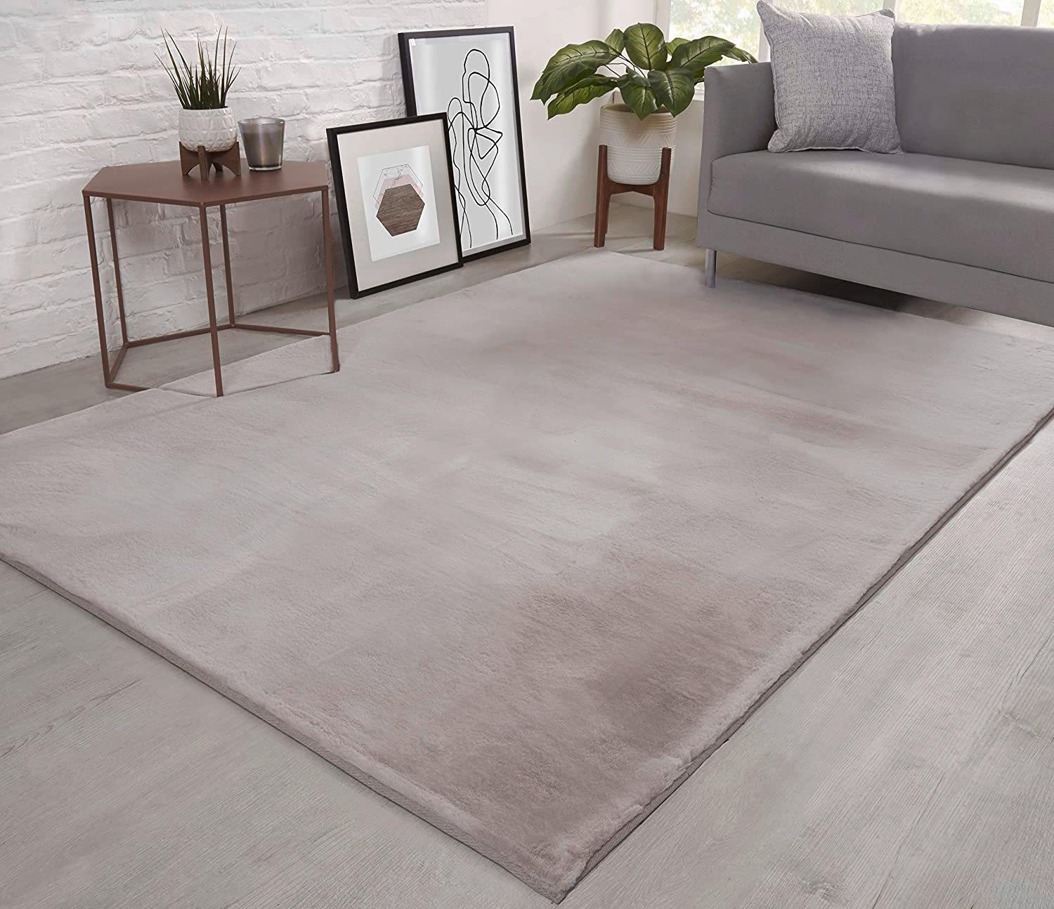 FELLTEPPICH 160/230 cm Olympos Grau  - Grau, KONVENTIONELL, Kunststoff/Textil (160/230cm) - Novel
