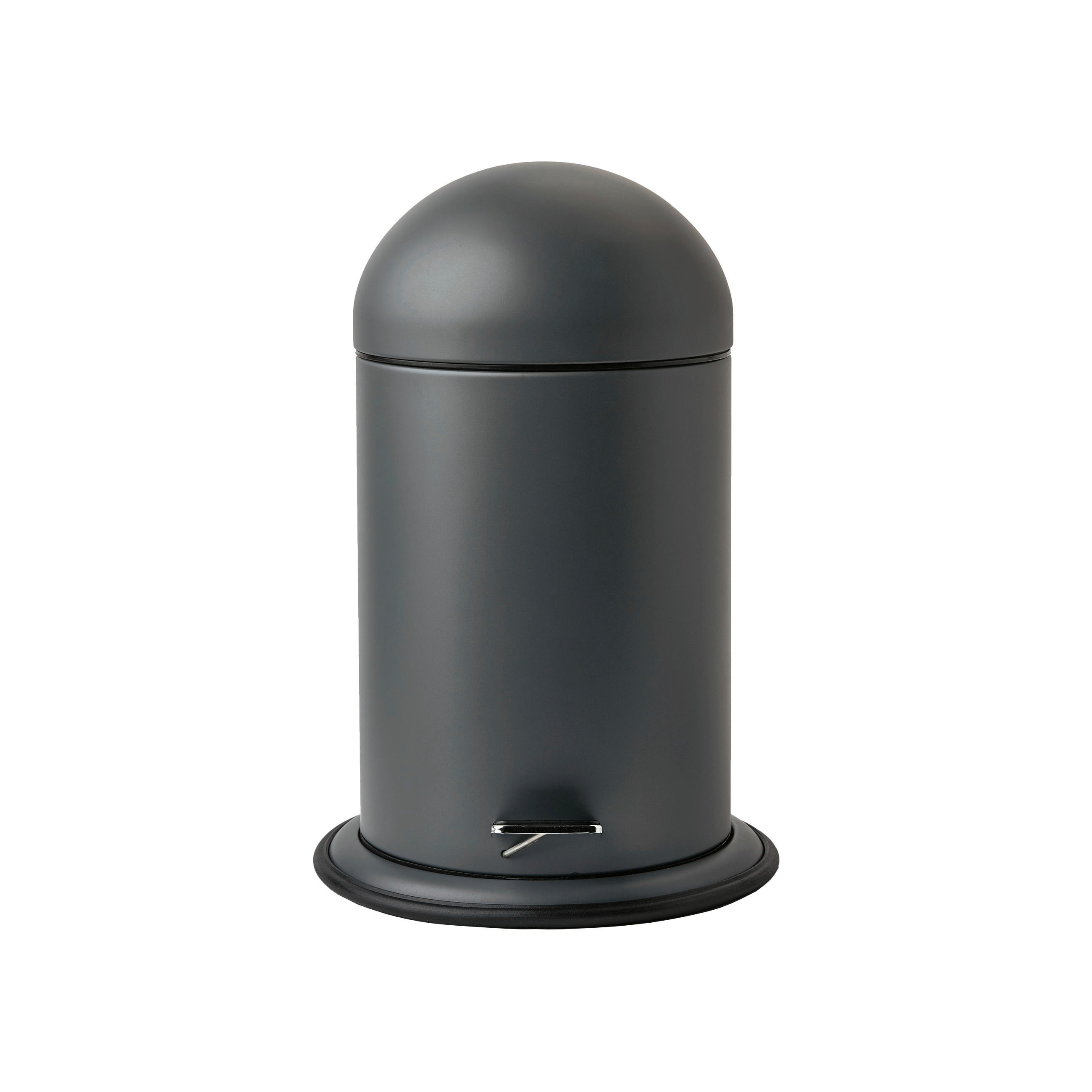 TRETEIMER Ona 3 L  - Dunkelgrau/Schwarz, Basics, Kunststoff/Metall (22/34/17cm) - Aquanova
