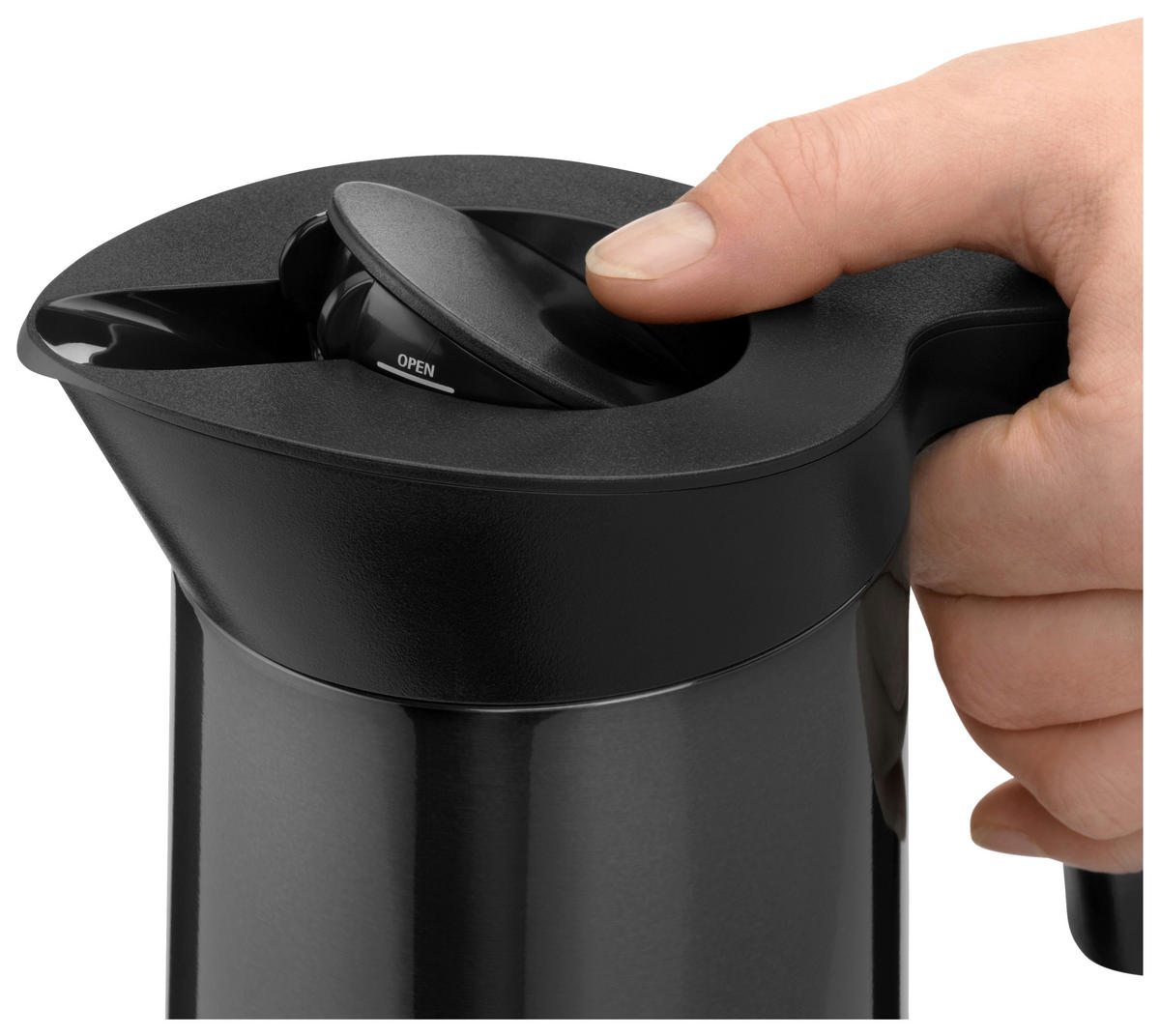 ISOLIERKANNE 1,00 l  - Edelstahlfarben/Graphitfarben, Design, Kunststoff/Metall (1,00l) - WMF