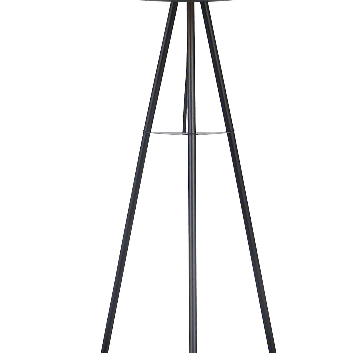 STOJEČA SVETILKA        69/153 cm       - zlate barve/črna, Design, kovina/umetna masa (69/153cm) - Globo