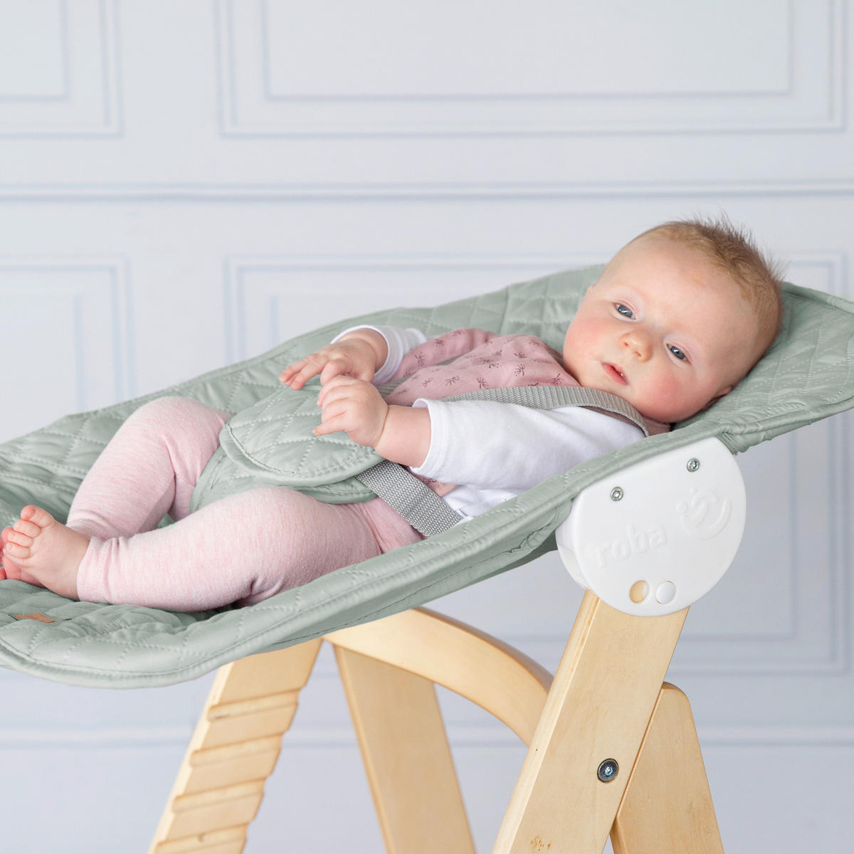 HOCHSTUHL Born Up Style Set  - Pastellgrün/Naturfarben, Basics, Holzwerkstoff/Textil (46/94/66,5cm) - Roba