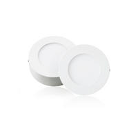 LED PANEL  - bela, Osnovno, metal/plastika (12/3,8cm)