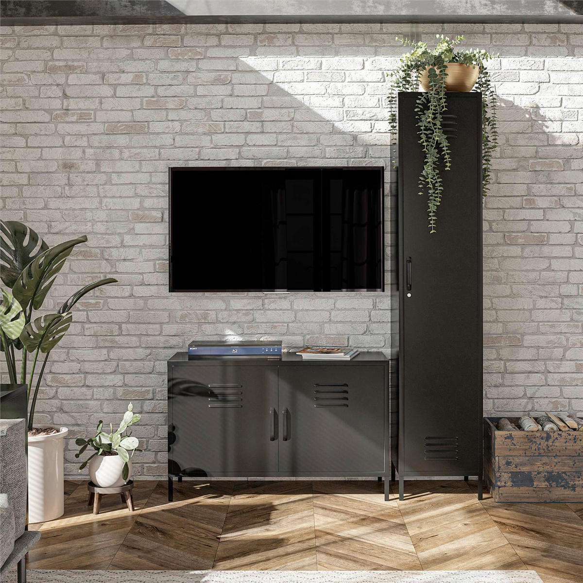 HIGHBOARD Mission District  in 100/64/46 cm  - Schwarz, Design, Metall (100/64/46cm) - MID.YOU