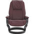 RELAXSESSEL Echtleder - Wengefarben/Weinrot, Design, Leder/Holz (74/101/82cm) - Himolla