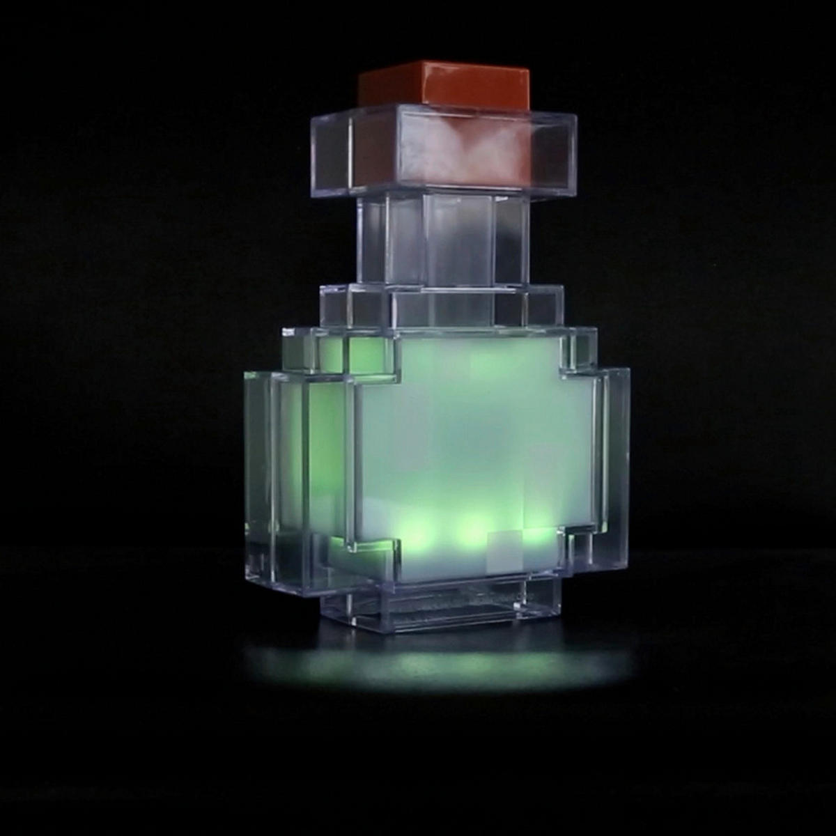 LED-DEKOLEUCHTE - Blau/Transparent, Trend, Kunststoff (18/13/6cm) - Minecraft