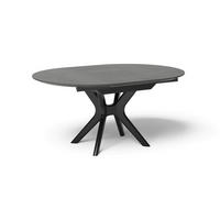 ESSTISCH in Holz, Holzwerkstoff 120(160)/120/75 cm  - Anthrazit/Schwarz, Design, Holz/Holzwerkstoff (120(160)/120/75cm) - Joop!