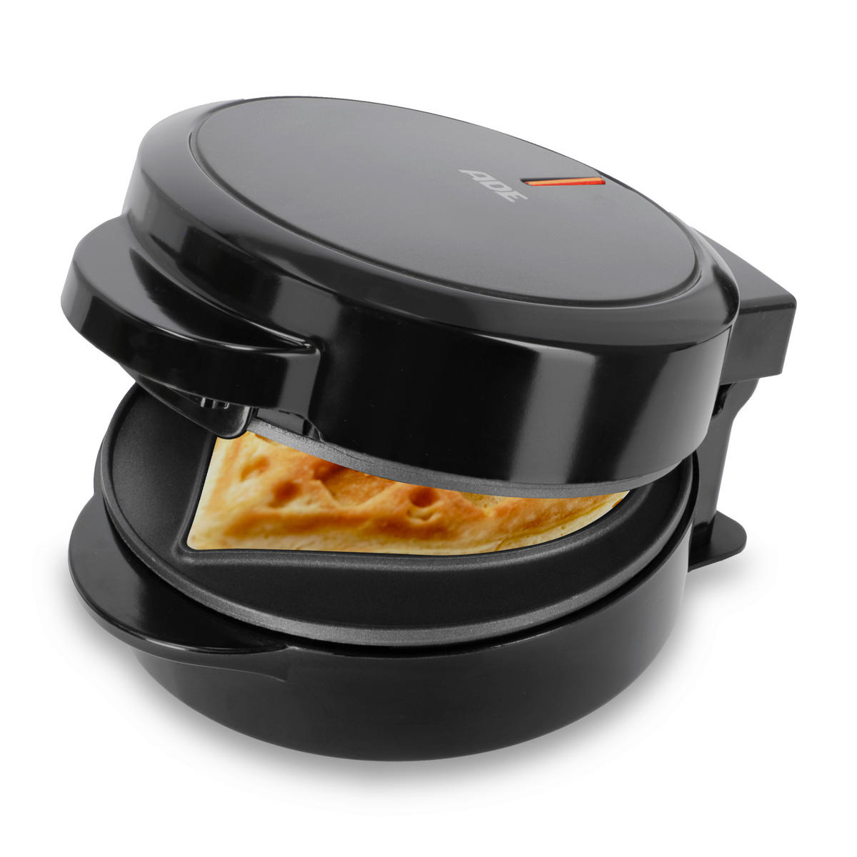WAFFELEISEN  - Schwarz, Basics, Metall (12,9/8,7/16,4cm) - ADE