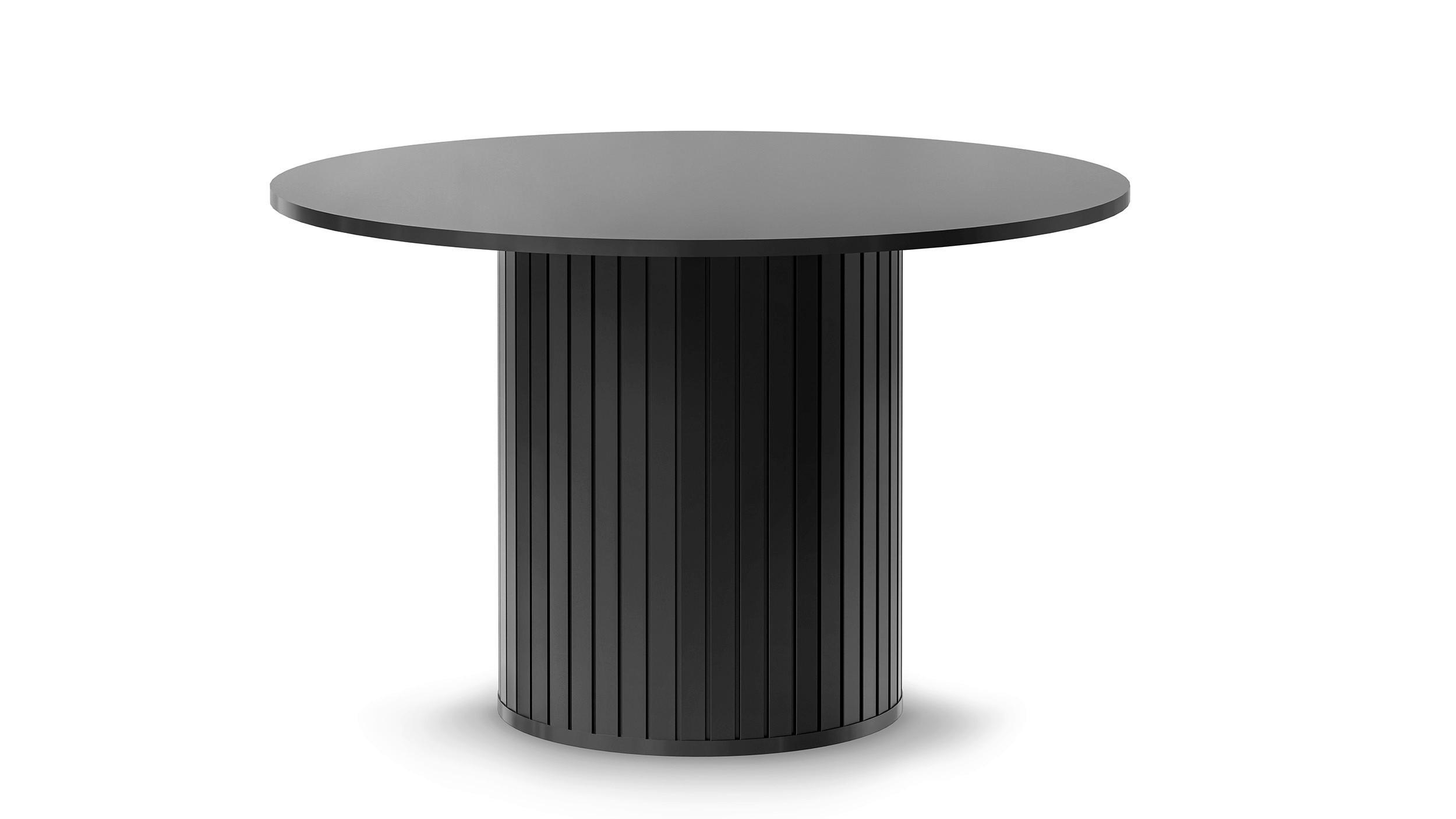 Milino Esstisch Schwarz 120x75.2x120 cm