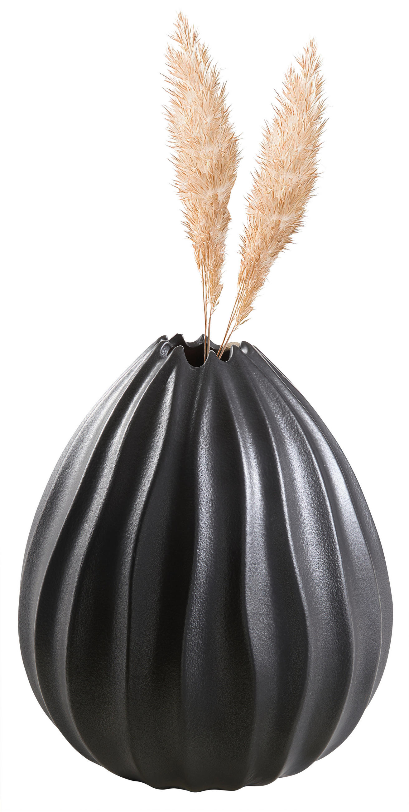 VASE 26 cm  - Schwarz, Trend, Keramik (22,5/26cm) - Ambia Home