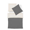 BETTWÄSCHE Provence Wende Leinenoptik 155/220 cm  - Dunkelgrau/Beige, Basics, Textil (155/220cm) - Fleuresse
