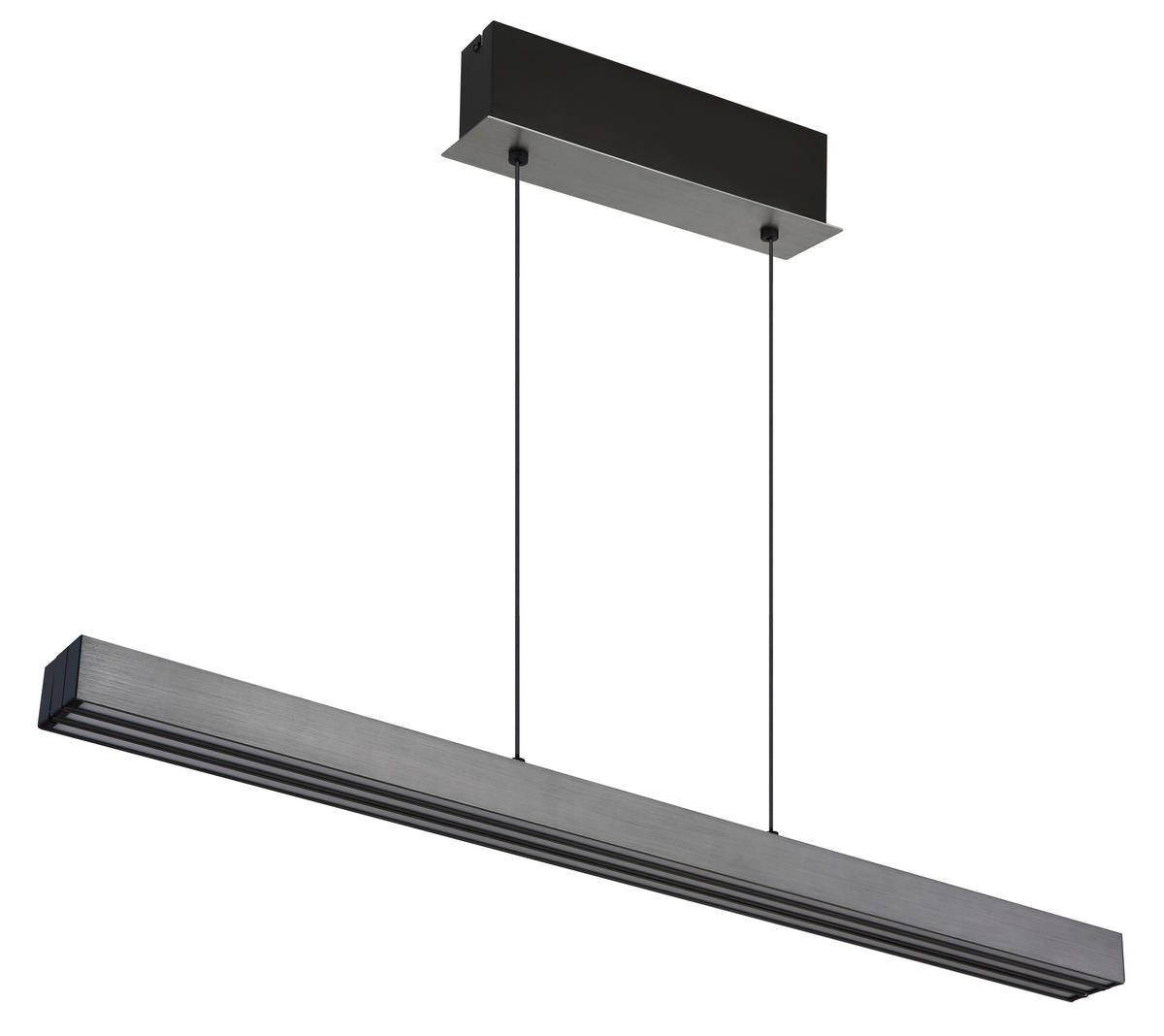 ZÁVĚSNÉ LED SVÍTIDLO, 95-150/7,5/80-150 cm - opál/tmavě šedá, Design, kov/plast (95-150/7,5/80-150cm) - Globo