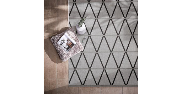 OUTDOORTEPPICH 120/170 cm Naturalle Grau, Schwarz - Schwarz/Grau, Design, Textil (120/170cm) - Novel