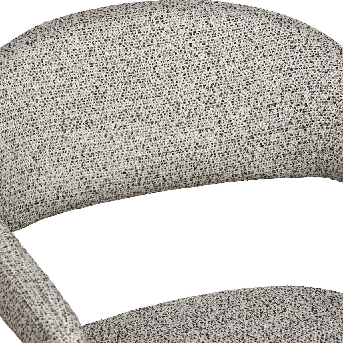 ARMLEHNSTUHL  in Eisen Webstoff  - Schwarz/Grau, MODERN, Textil/Metall (61/79/59cm) - MID.YOU