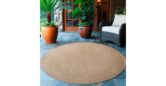 OUTDOORTEPPICH 120 cm GIZA Beige - Beige, Basics, Textil (120cm) - Novel