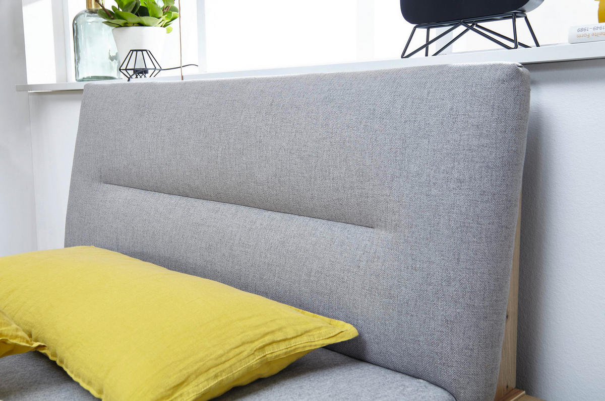 JUGENDZIMMER - Graphitfarben/Eiche Artisan, Trend, Holzwerkstoff/Textil (120/200cm) - Stylife