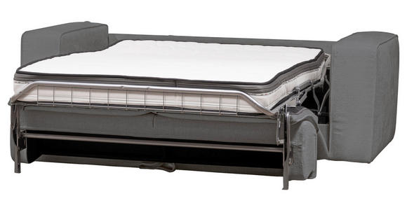 SCHLAFSOFA  in Chenille Dunkelgrau  - Dunkelgrau/Schwarz, Design, Kunststoff/Textil (227/74/105cm) - Novel