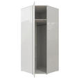 ECKKLEIDERSCHRANK 92/214/92 cm Weiß, Weiß Hochglanz  - Weiß Hochglanz/Weiß, Trend, Holzwerkstoff (92/214/92cm) - Carryhome