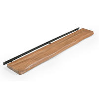 WANDBOARD Holz, Metall Akazie vollmassiv Naturfarben  - Naturfarben, Design, Holz/Metall (140/3,5/20cm) - Livetastic