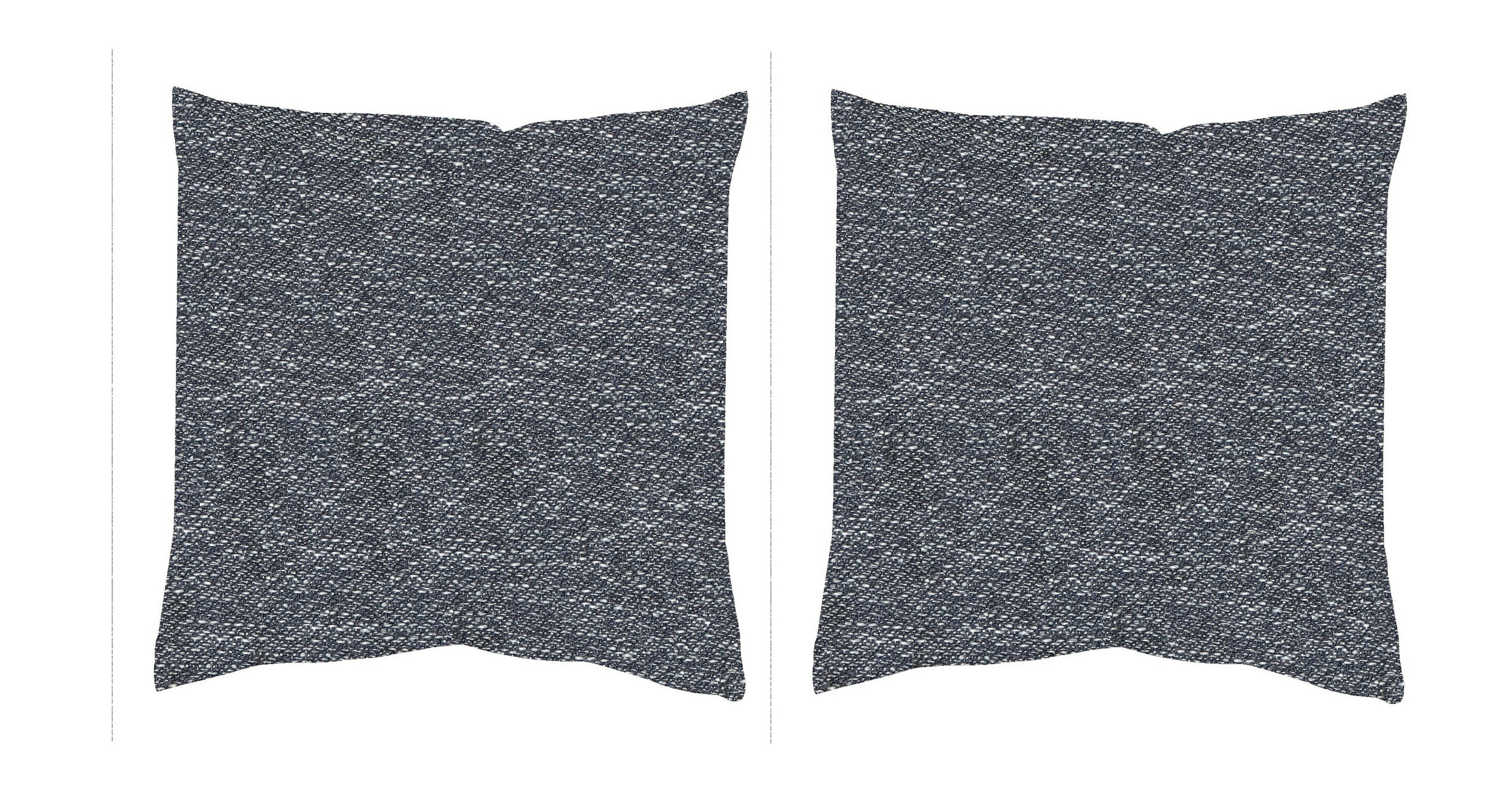 KISSENHÜLLEN-SET FJELLA 40/40 cm  - Anthrazit Hochglanz, Basics, Textil (40/40cm)