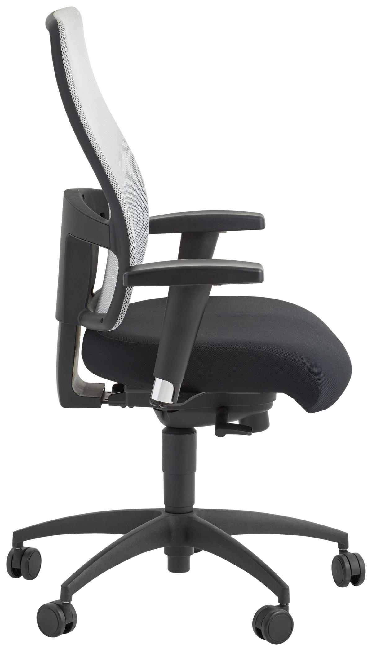 DREHSTUHL Flachgewebe Grau, Schwarz  - Schwarz/Grau, Design, Kunststoff/Textil (48/113-118/42-47cm) - Topstar