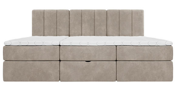 FAMILIENBETT - Graubraun/Schwarz, Design, Holzwerkstoff/Kunststoff (270/200cm) - Esposa